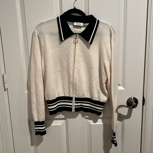 Sandro Two-Tone Bomber jacket - Picture 3 of 4